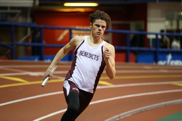 Senior+Stephen+Valvano+returned+to+the+indoor+track+team+in+November+after+missing+the+last+two+years+due+to+a+string+of+injuries.+Now%2C+he+is+key+component+of+the+track+team%27s+4x800+and+4x400+relays.