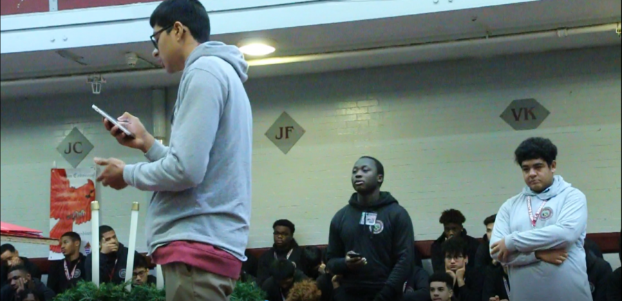 SBP rappers perform at morning Convo.