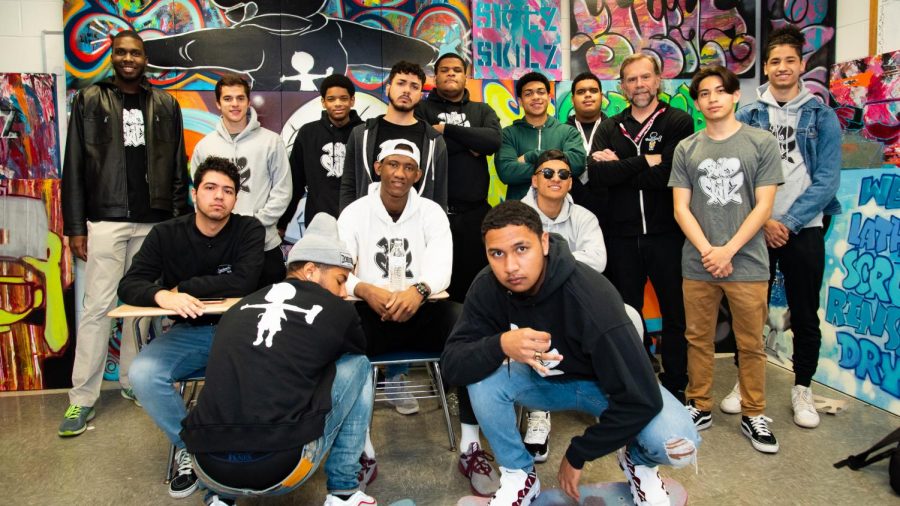 Mr.+Bloore+teaches+public+health+in+his+Certifiably+L.I.T.+class.+Mariano+Lopez+SY+is+pictured+fourth+from+the+right+in+the+back+row.
